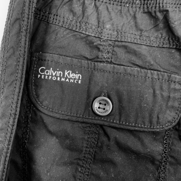 Calvin Klein PERFORMANCE Black Cropped Pants sz S - Picture 16 of 16